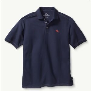 NWT Tommy Bahama Emfielder Polo - Medium Blue Note